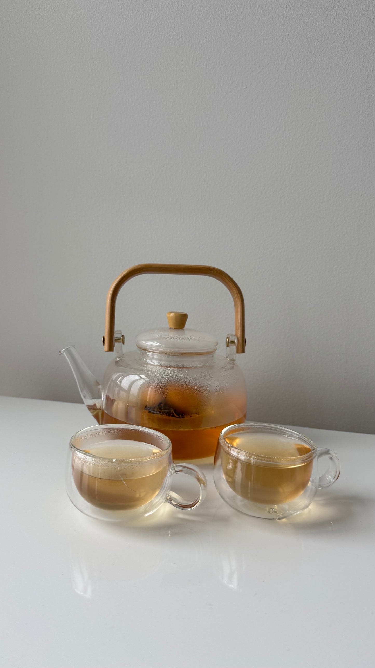 Kettle Teapot Heat Resistant Glass Teapot Clear Tea Pot with Infuser for Puer Tea Portable Tea Kettle 0.8/1L Teapots