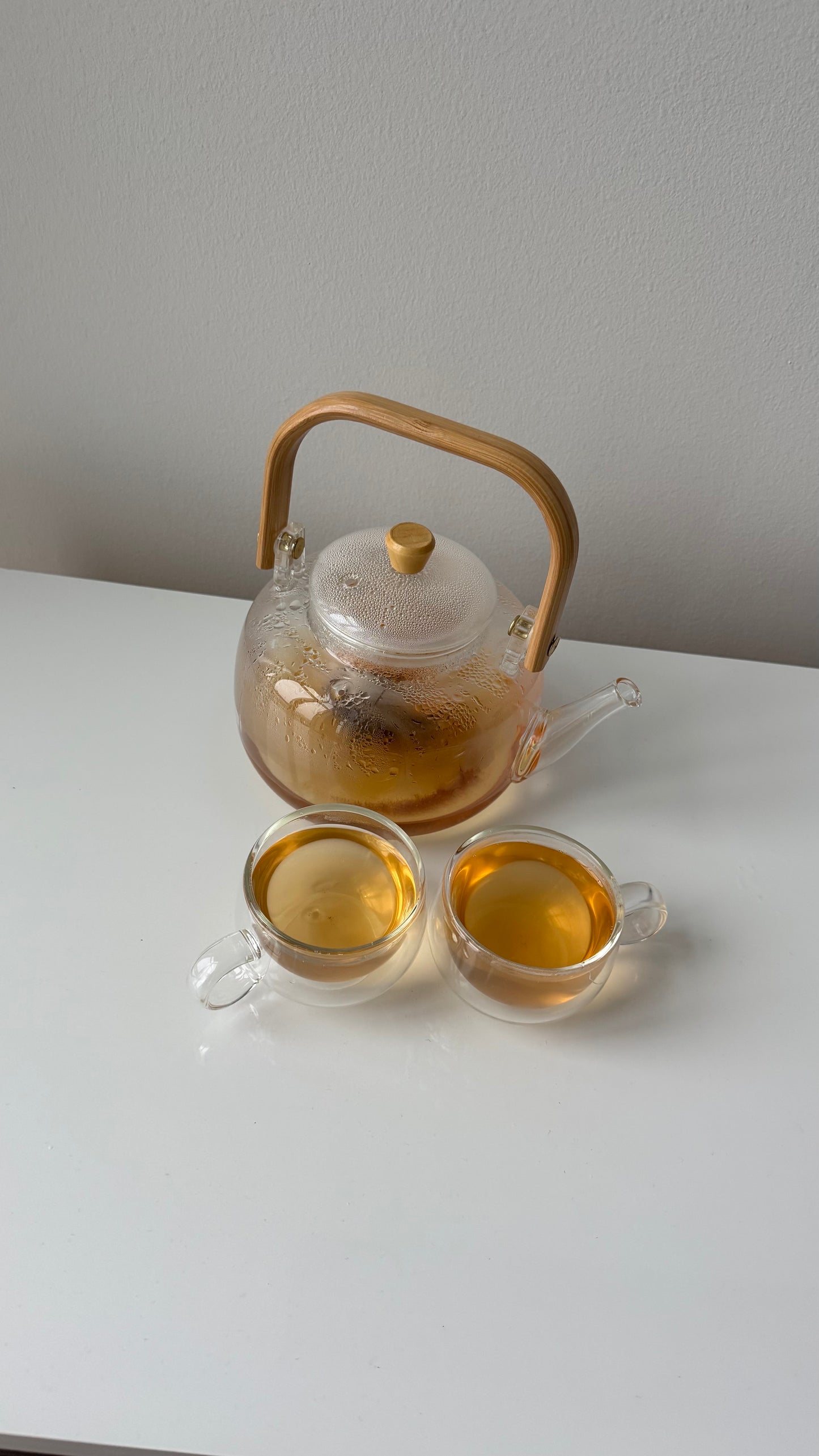 Kettle Teapot Heat Resistant Glass Teapot Clear Tea Pot with Infuser for Puer Tea Portable Tea Kettle 0.8/1L Teapots